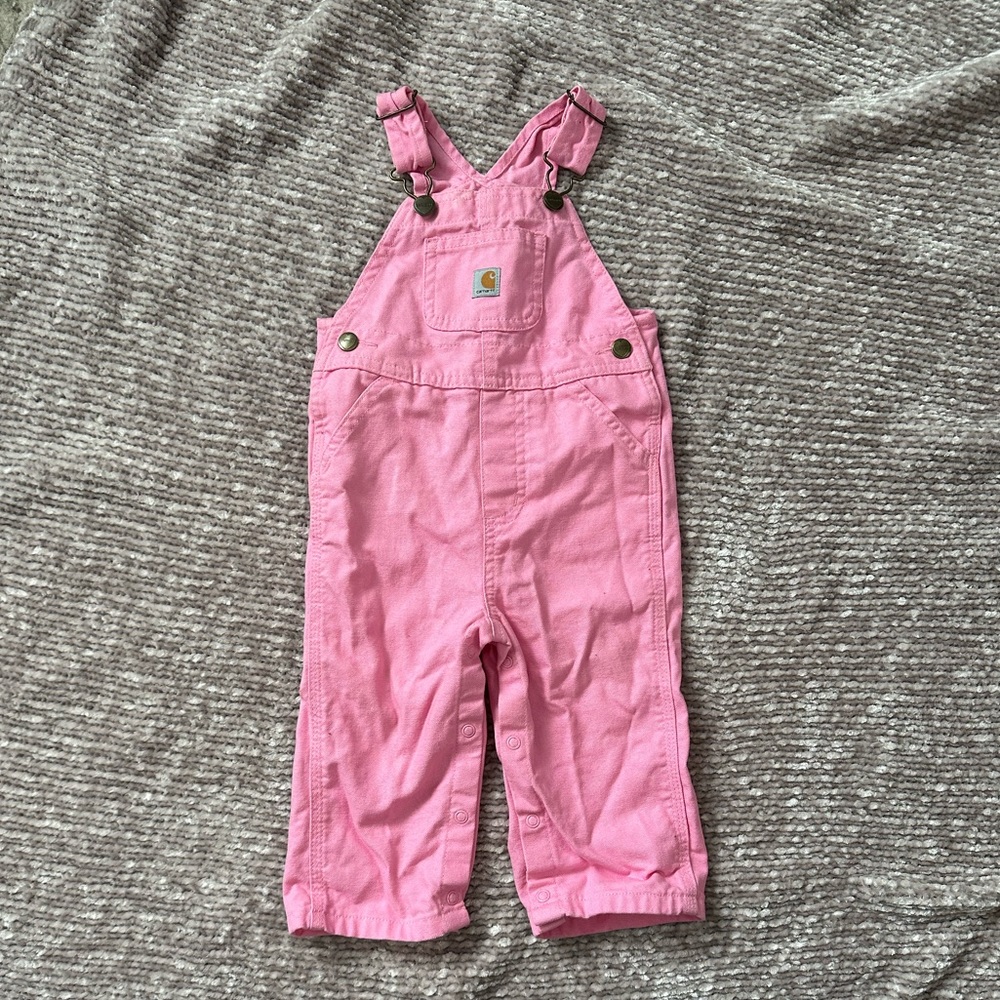 Pink Carhartt overalls